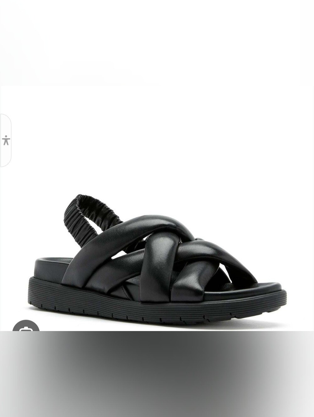 La CANADIENNE  Redmond Puffy Leather Slingback Sandals SIZE 7 NEW 395$